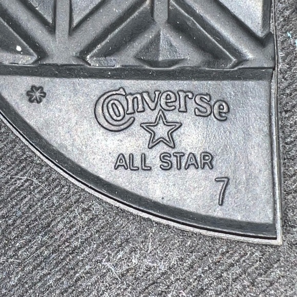 Converse All Star Blue Hi Top LaceUp Shoes Big Ligo Infant Sz 7 - Picture 6 of 9